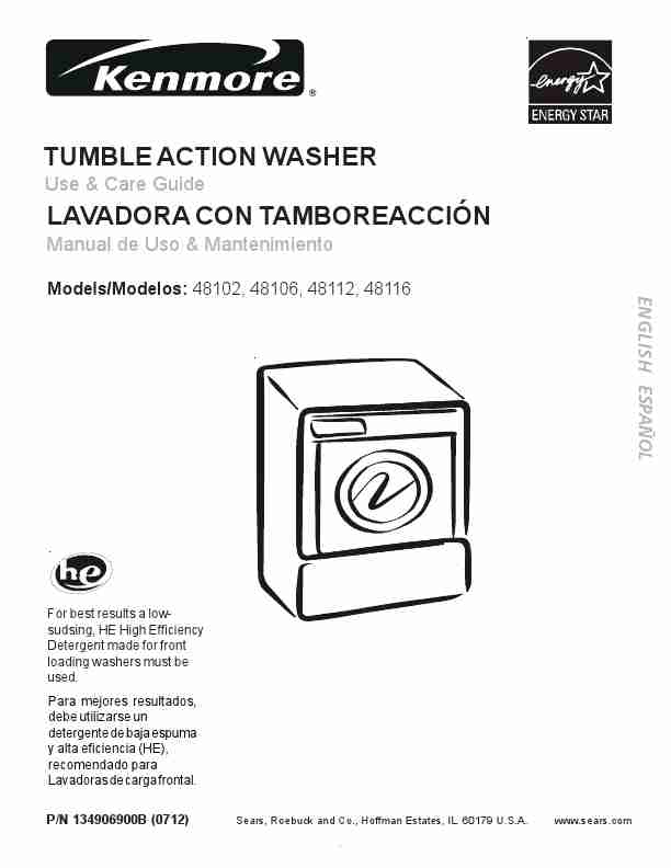 Kenmore Clothes Dryer 48102-page_pdf